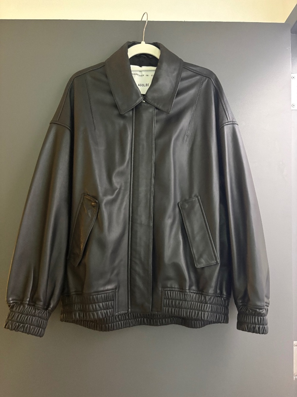 Shoreditch Ski Club x AGOLDE Ava Lether Bomber